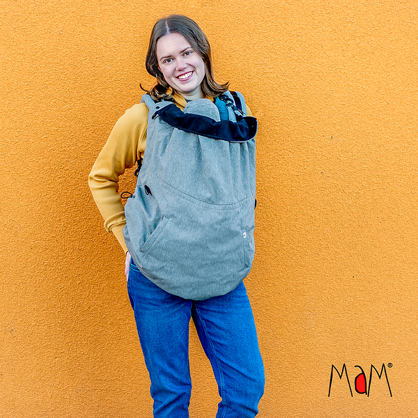 MaM Kapsa Ultra plus 2v1 Softshel Flex - Heather Grey / Black