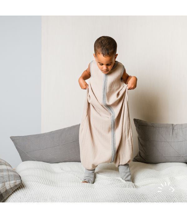 Letní pytel na spaní s nohavicemi - Béžový 98/104