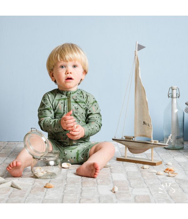 Popolini overal na plavání - Modrý 86/92