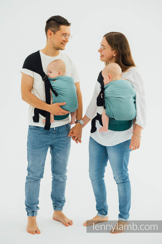 LennyTwin - Little herringbone Ombre Green