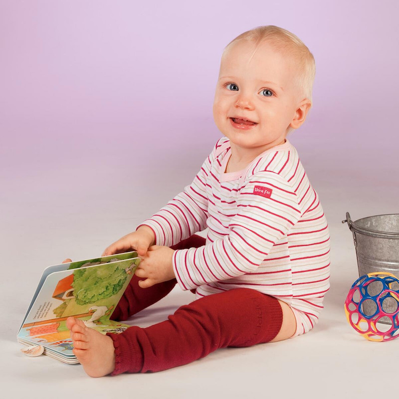 Merino návleky Hoppediz - Bordo