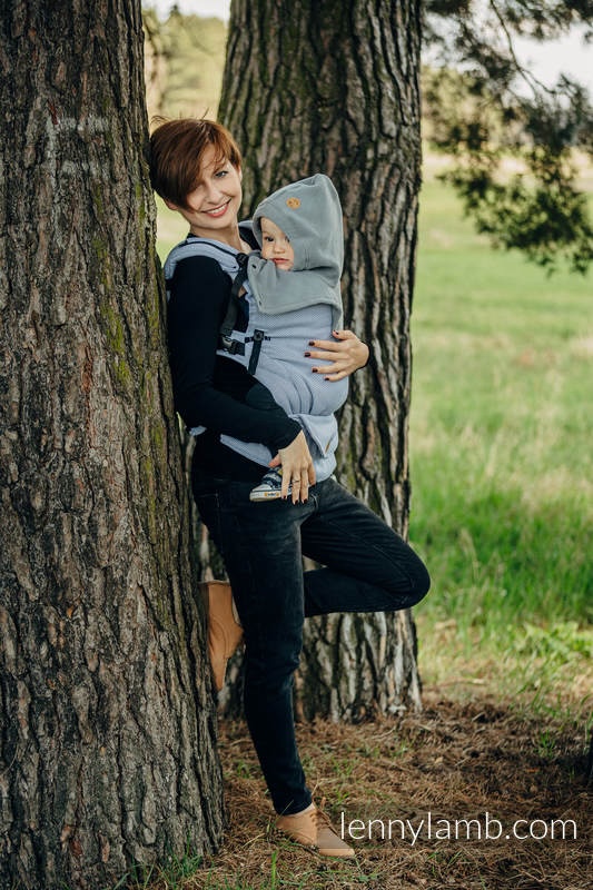 LennyLamb dvojitý nákčník - Šedý fleece