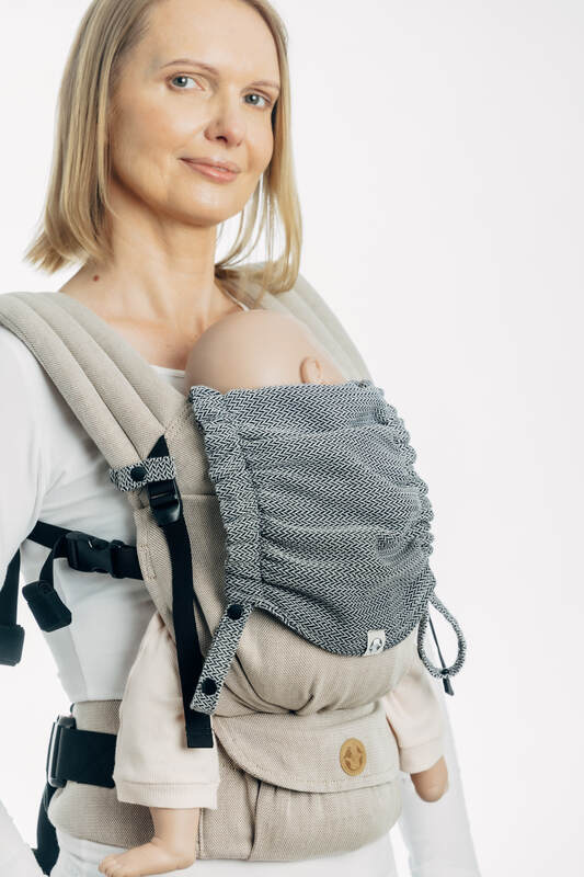 LennyLamb Externí kapucky - Little Herringbone Ombre Grey