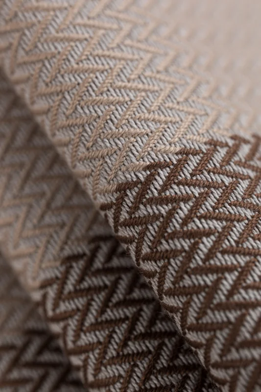 LennyLamb Ring Sling - Little Herringbone Baby Caffe Latte 1,8m