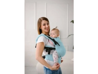 Nosítko Kavka Multi Age Pro - Soft Blue Twill + slintáčky