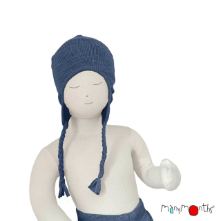 Manymonths čepice s ušima - Moondsut Blue Charmer/Explorer