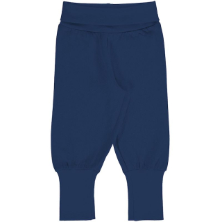 Kalhoty s nápletem Maxomorra Solid - Navy 62/68