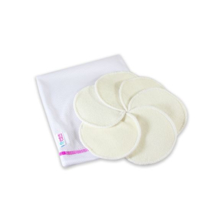 Petit Lulu kojicí vložky - Bambusové přírodní 3 páry
