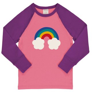Tričko Maxomorra Raglan- Rainbow 86/92