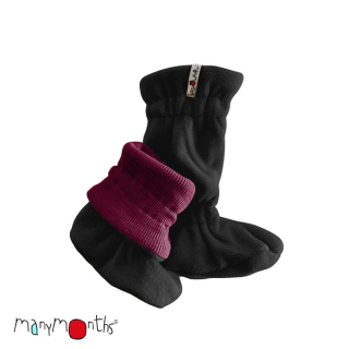 Botičky Manymonths - Dark Cerise / Black Shell Newcomer/Charmer