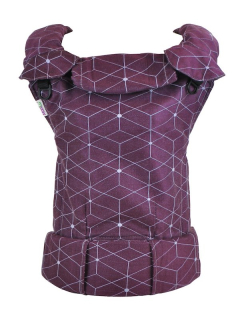 Monilu Uni Standard - Cubes burgundy