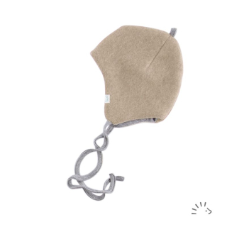 Čepice Iobio biobavlna - Sand melange 43/45