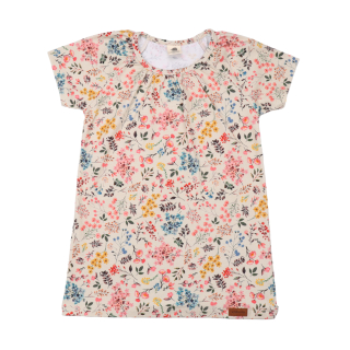 Triko řasené Walkiddy - Mini Flowers vel. 92