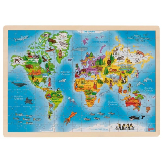 Puzzle Goki - Mapa světa