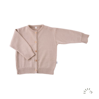 Cardigan hladký - Baige 86/92