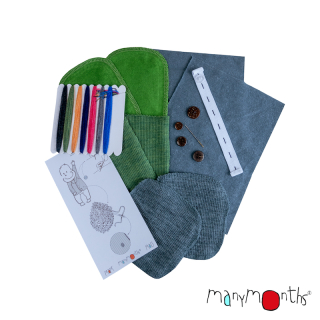 Opravný set Manymonths - Forest Floor Green / Elephant Grey