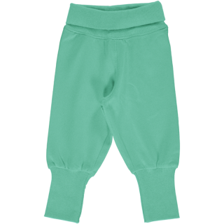 Kalhoty s nápletem Maxomorra Solid - Light Green 74/80