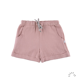 Šortky - Mušelínové mauve 122/128