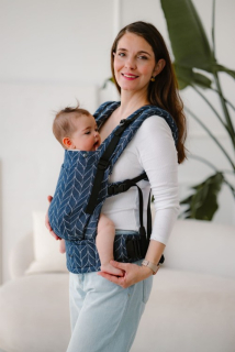 Nosítko Kavka Multi Age - Pro Navy Braid Linen/Bamboo