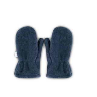 Vlněné rukavice Popolini - Jeans Melange vel.3