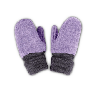 Vlněné rukavice silné Popolini - Lavender vel.3