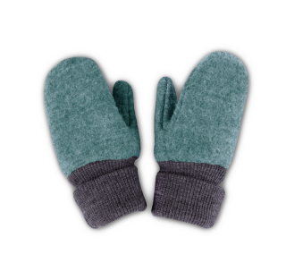 Vlněné rukavice silné Popolini - Sage Green vel.2