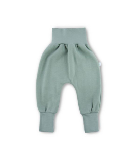 Tepláky s nápletem Popolini - Sage green 74/80