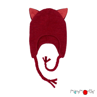 Manymonths čepice Kitty - Wilde Pomegranate Enthusiasm/Beyond